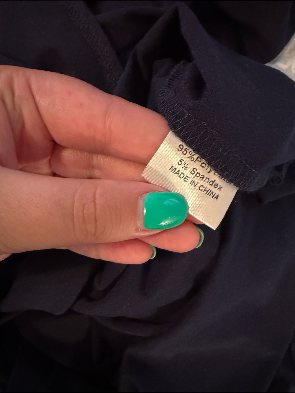 NWT Navy Stripe Trim Maxi Dress - Picture 6 of 6